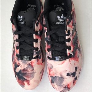 Adidas Zx Flux Pink Flowers.